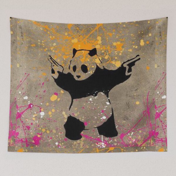 Item preview, Panda with Guns by Banksy designed and sold by Sameart ⭐⭐⭐⭐⭐.
