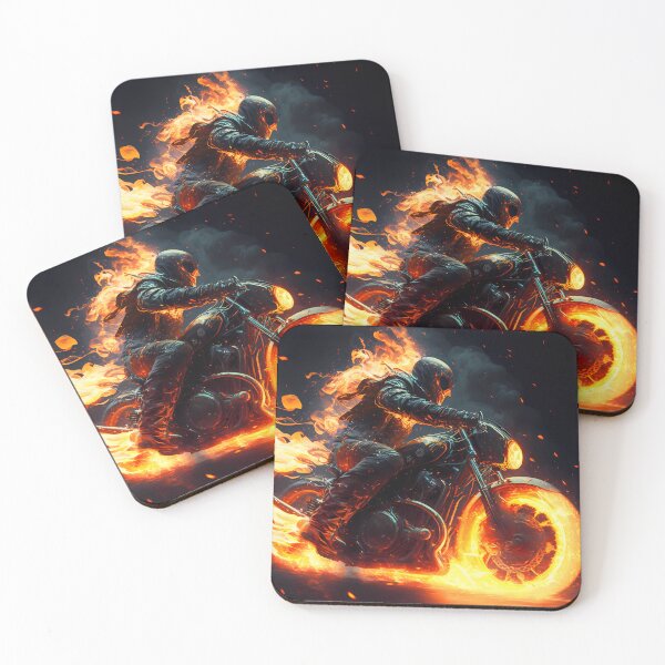 Item preview, Biker in flames designed and sold by Just66.