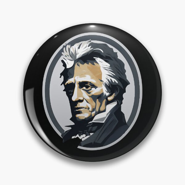 Artikelvorschau, Patriotisches Porträt von Präsident Andrew Jackson entworfen und verkauft von The Junto Shop.