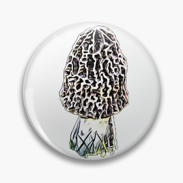 Item preview,  Black and White Morel Mushroom designed and sold by natnat7w.