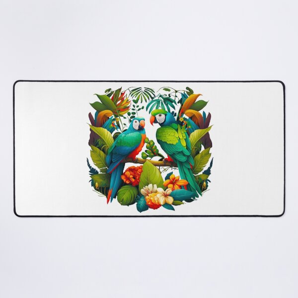 Item preview, Tropical Birds in Paradise colorful illustration designed and sold by Gerald Waters.