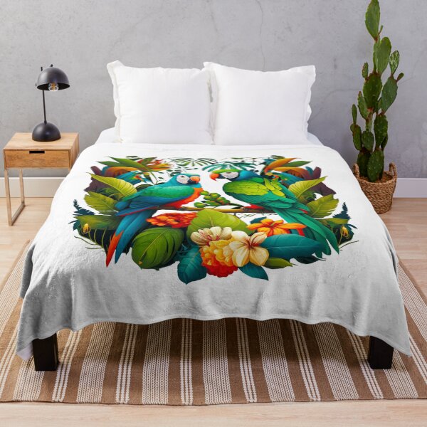Item preview, Tropical Birds in Paradise colorful illustration designed and sold by Gerald Waters.