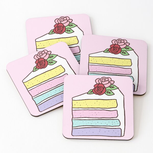 Item preview, Cute pastel colorful cake illustration  designed and sold by Yarafantasyart.