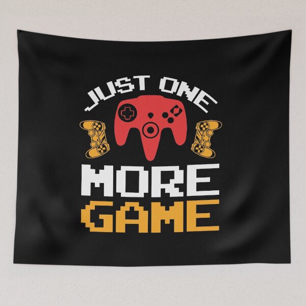 Item preview, JUST ONE MORE GAME designed and sold by SticerOcean.