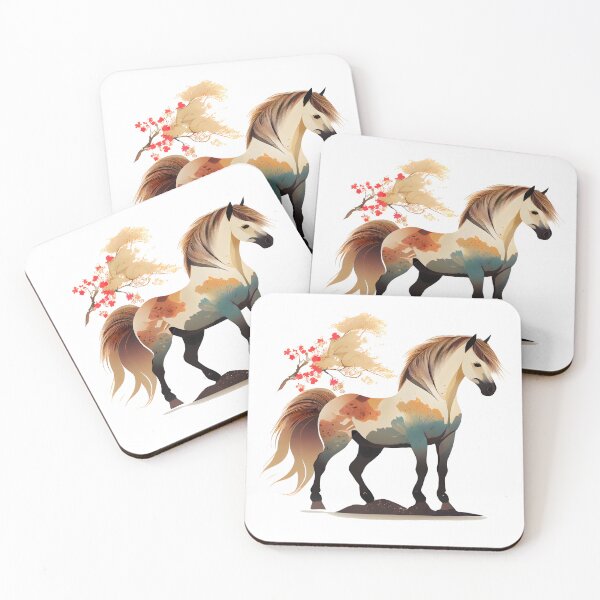 Item preview, Colorful Cartoon Norwegian Fjord Horse (Japanese Character Style) - Horses 27 designed and sold by MLArtifex.