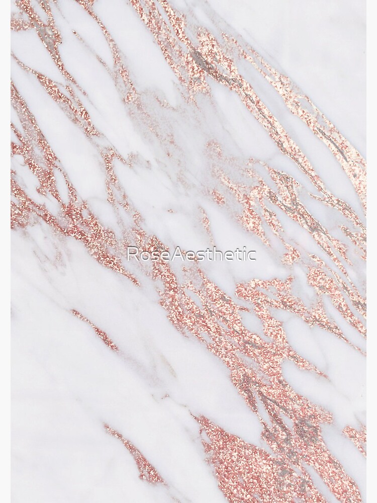 Blush pink rose gold marble by RoseAesthetic