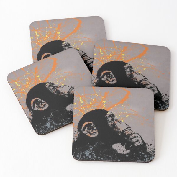 Item preview, Thinker Monkey by Banksy designed and sold by Sameart ⭐⭐⭐⭐⭐.