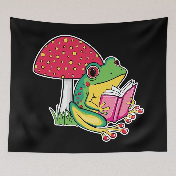 Item preview, Cute Frog Reading a Book designed and sold by mrhighsky.