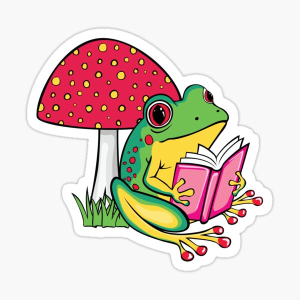 Frog and Mushroom Bookmark – Paperfrog
