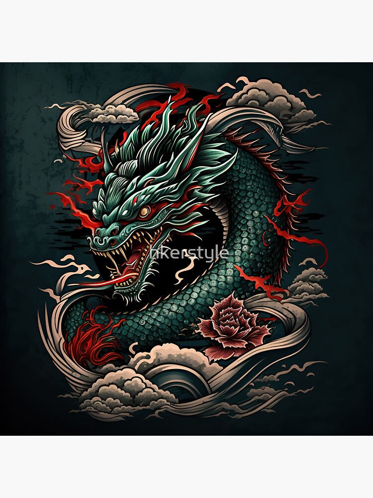 Dragon tattoo sketch