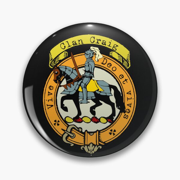 Artikelvorschau, Wappen des Familiennamens des Criag-Clans entworfen und verkauft von BagTown Clans.