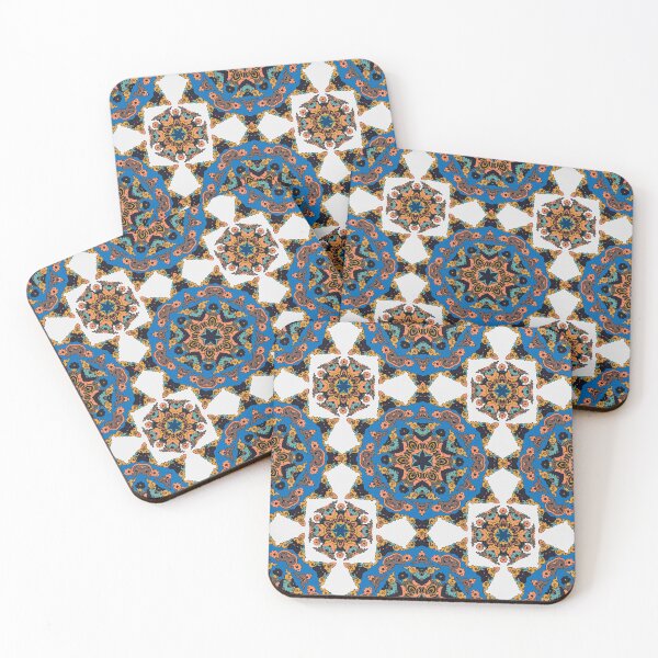 Item preview, Colorful Ethnic Indian Floral pattern - IC004 designed and sold by Art-by-Geoff.