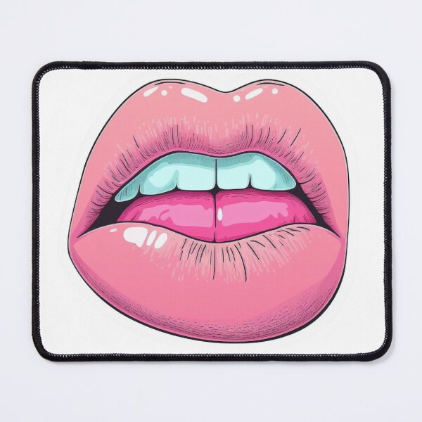 Item preview, Funky Pink Lips Sticker designed and sold by kfir marco.