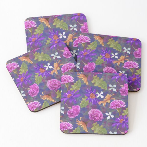 Item preview, Gerberas and Carnations Seamless  Pattern Design  designed and sold by Tina Veenstra.