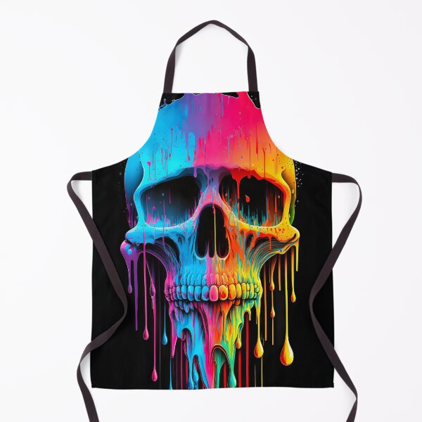 Item preview, Rainbow Drip Skull - LGBTQ Pride Skull with Dripping Rainbow Colors designed and sold by ZickDezine.