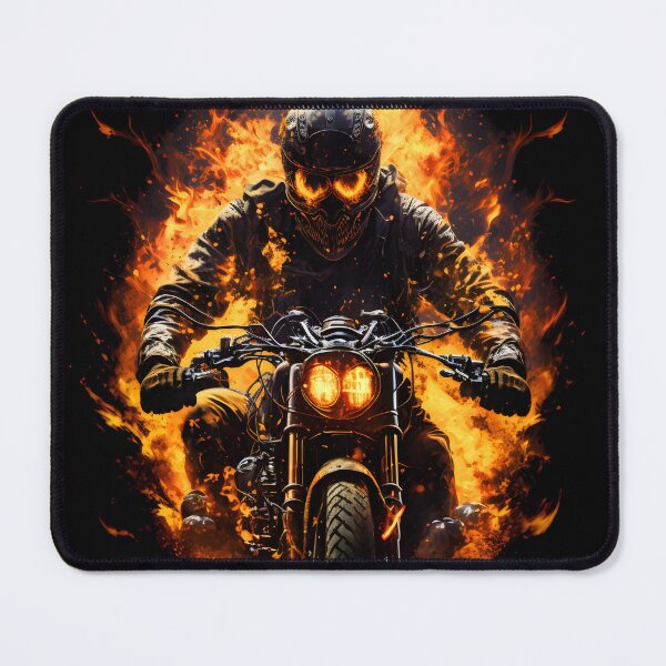 Item preview, Biker engulfed in flames designed and sold by Just66.