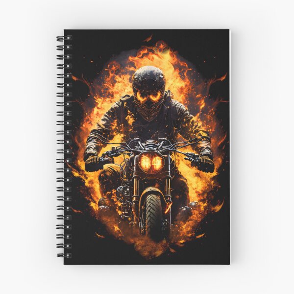 Item preview, Biker engulfed in flames designed and sold by Just66.