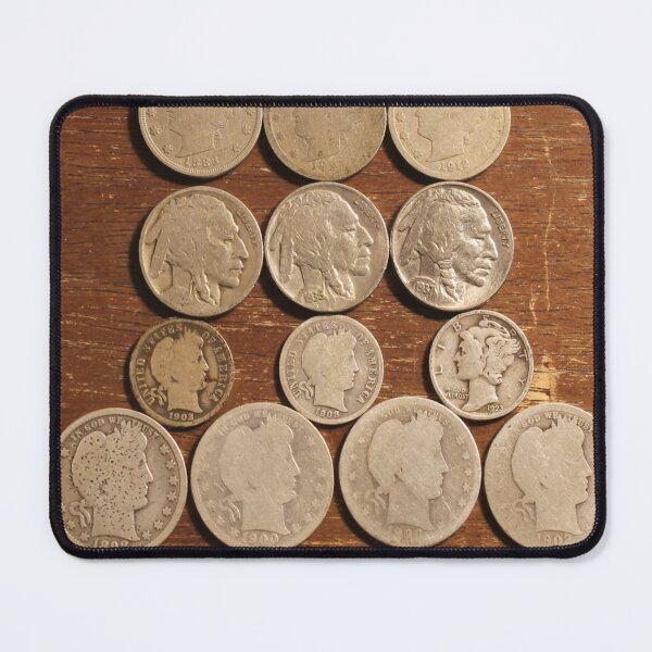 Item preview, cents, nickels, dimes, quarters  designed and sold by coinsxcrochet.