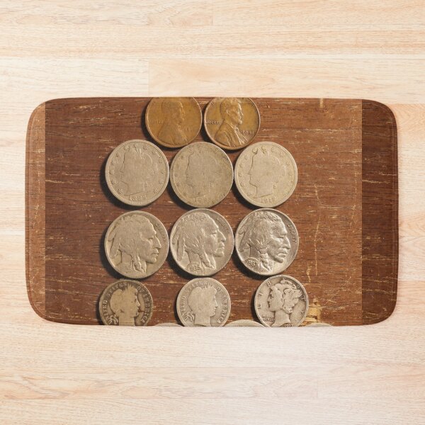 Item preview, cents, nickels, dimes, quarters  designed and sold by coinsxcrochet.