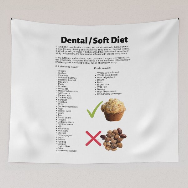 Item preview, Dental / Soft Diet Infographic designed and sold by Caregiverology.