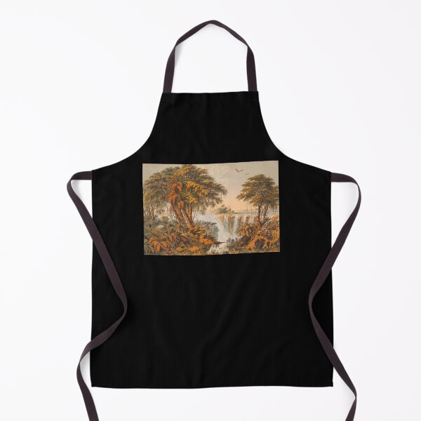 Item preview, Vintage Painting Of Buffaloes At The Victoria Falls, 1865 designed and sold by w-world-life-co.