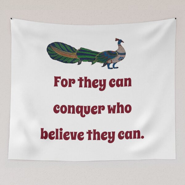 Aperçu de l'œuvre For They Can Conquer - Confidence Quote créée et vendue par CrankyOldDude.