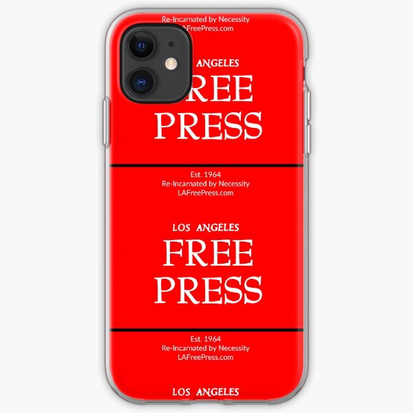 Los Angeles Free Press Phone In Red Logo iPhone Soft Case