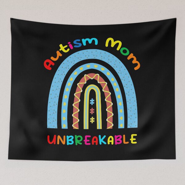 Item preview, Autism Mom UNBREAKABLE - Autism Awareness designed and sold by FirstTouch.