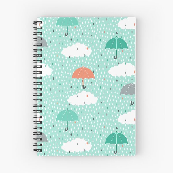 Item preview, Raindrops, umbrellas and clouds designed and sold by Cheekyleopard.