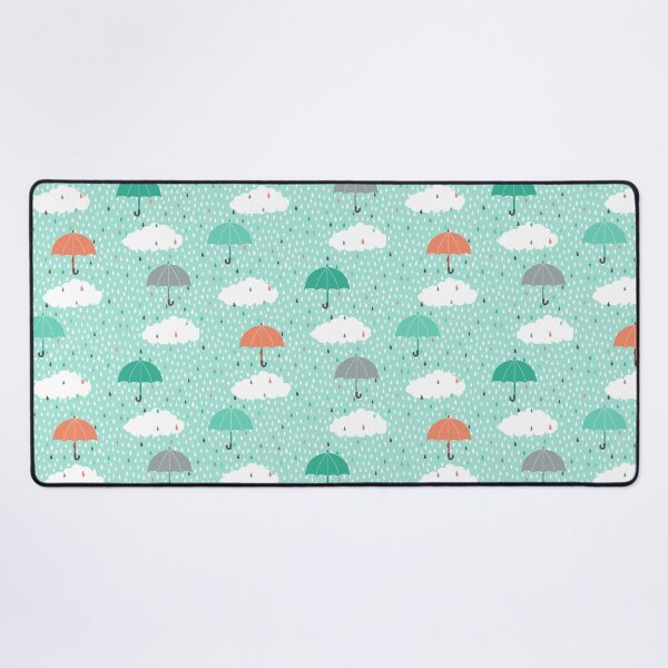 Item preview, Raindrops, umbrellas and clouds designed and sold by Cheekyleopard.