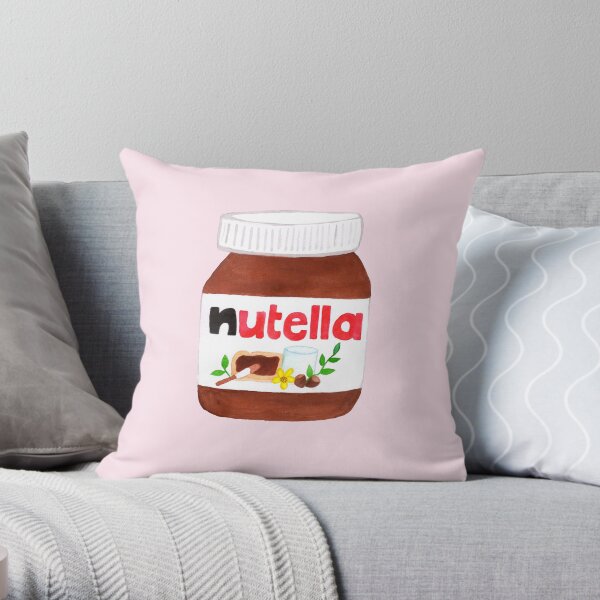Nutella Forever - Pink Throw Pillow