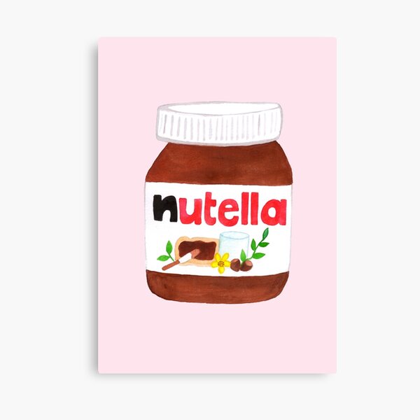 Nutella Forever | Graphic | Pink Canvas Print