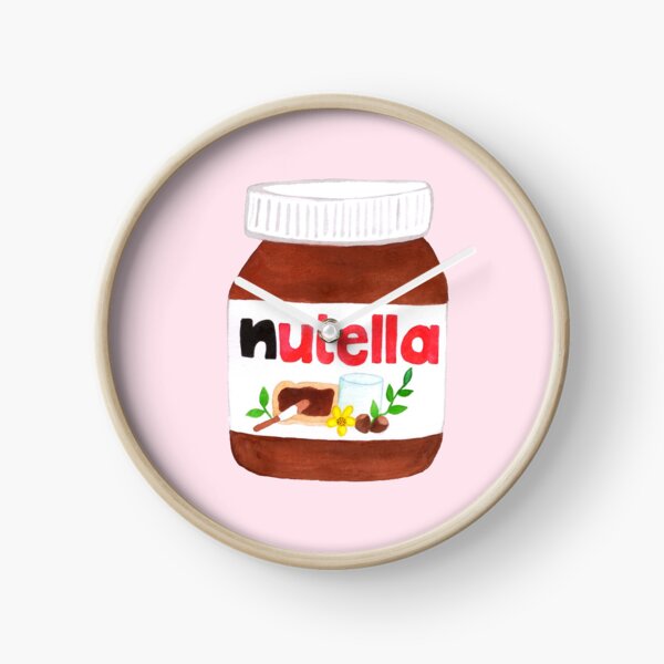 Nutella Forever | Graphic | Pink Clock