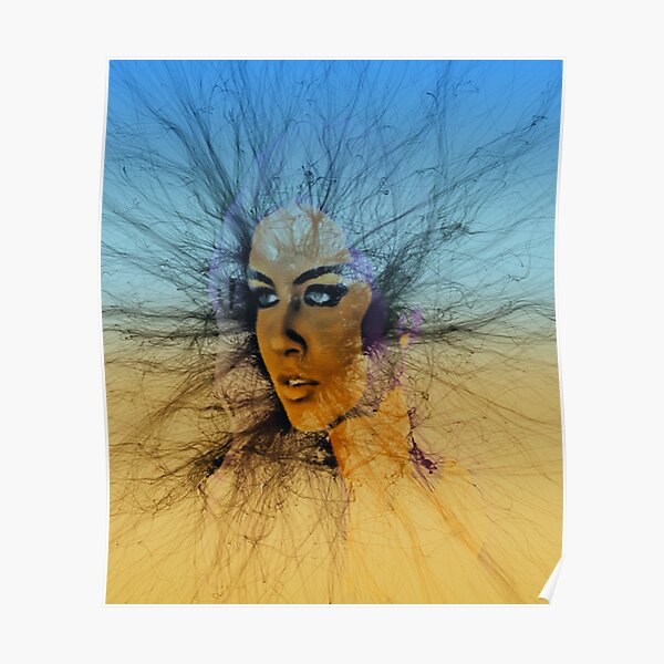 Look Into My Eyes Sky Poster