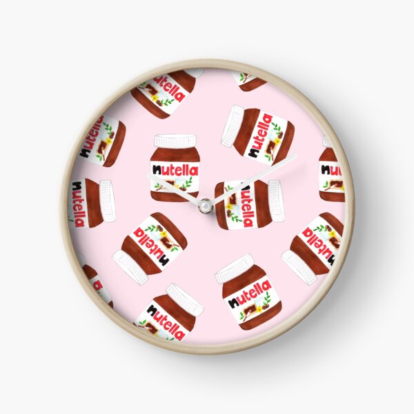 Nutella Forever | Scatter | Pink Clock