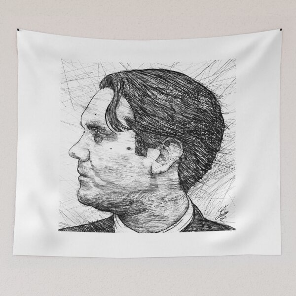 Item preview, FEDERICO GARCIA LORCA pencil portrait .2 designed and sold by lautir.