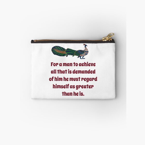 Item preview, For A Man To Achieve - Confidence Quote designed and sold by CrankyOldDude.