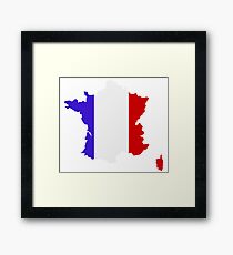 map of france Framed Print