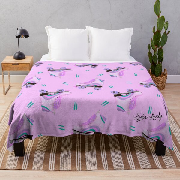 Item preview, Disco & roller skates collection pastel purple- purple background designed and sold by Studio Lydia Lovely.