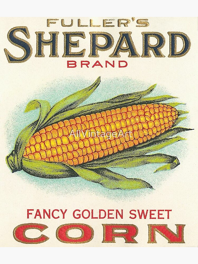 Vintage Fruit Crate Label - Sweet Corn