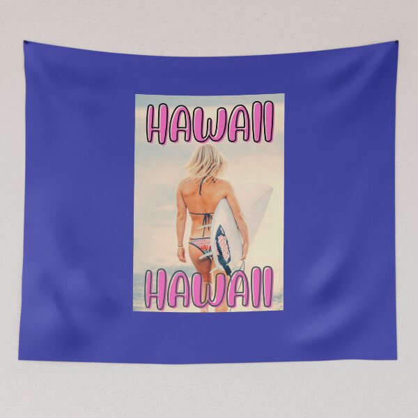 Item preview,   VINTAGE HAWAII SURFING LABEL designed and sold by starfishstuff.