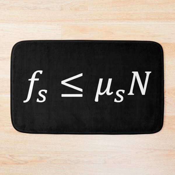 Item preview, Static friction inequality, classical mechanics and engineering designed and sold by NoetherSym.