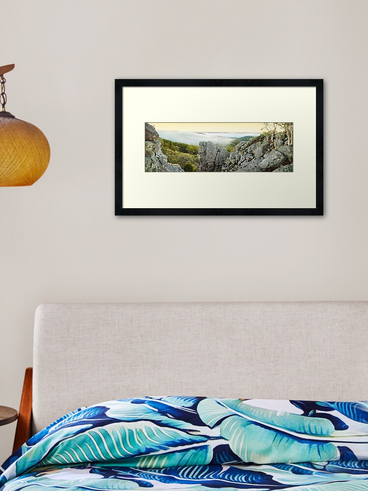 Framed Art Print, Mount Macedon Dawn, Victoria, Australia designed and sold by Michael Boniwell