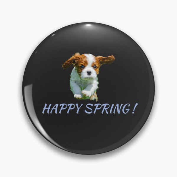 Item preview, HAPPY PUPPY SPRING ! designed and sold by TechLaughs.