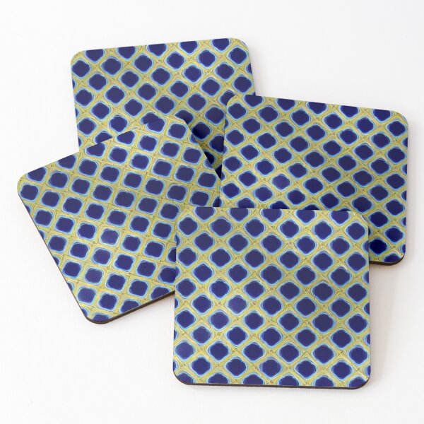 Item preview, Blue Gold Grid designed and sold by JerichoYork.