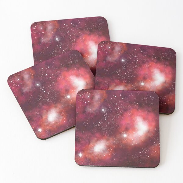 Item preview, Space galaxy milkyway crimson red designed and sold by Chaoticzarts.
