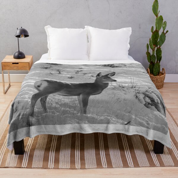 Item preview, Mule Deer In The Winter Snow designed and sold by FreelanceJim.