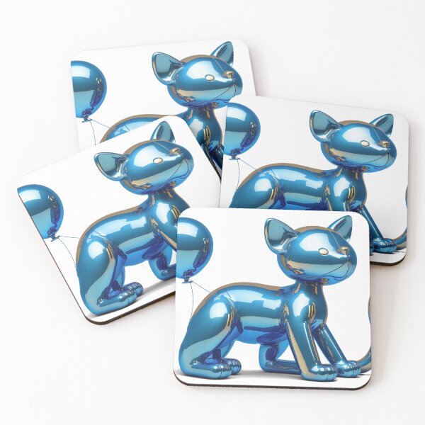 Item preview, A cat inspired by Balloon Dog (Blue) designed and sold by jetaiart.