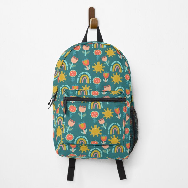 Item preview, Rainbows and Flowers Seamless Surface Pattern designed and sold by PBJArt.