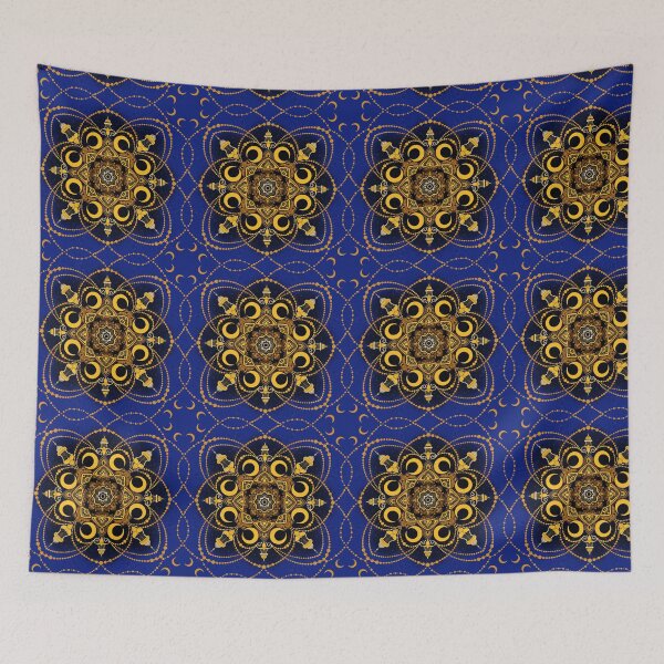 Item preview, mandala with lanterns and moon for ramadan designed and sold by Hennagirl.